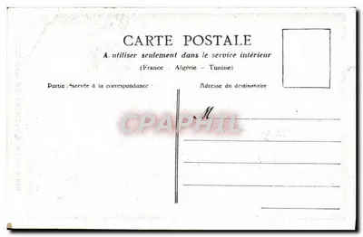 Paris — Le monument de Gambetta — éditeur impr. sur la carte — Verso