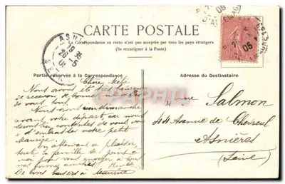Buttes-Chaumont — Calle que conduce al mirador — E. V. — Reverso