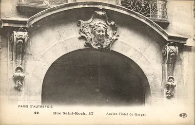 Paris d'outro tempo — Antigo Hotel de Gargan, Rue Saint-Roch, 37 — E. Le Doly, n°42