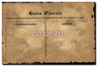 Paris - Vista Geral do Grand Châtelet, do Pont au Change — E. L. D. Paris - Série 5 — Verso