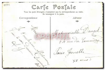 Cirque Nacional dos Campos Elísios em 1849 — Paris Antigo — editor ND P.209 — Verso