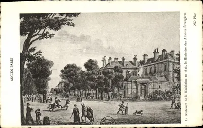O Boulevard de la Madeleine em 1818 — Paris Antigo — ND Phot