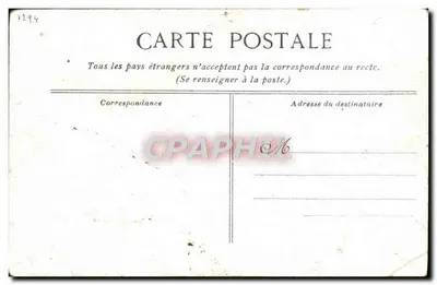 Bilhete postal antigo Paris Estátua Francis Garnier — Verso
