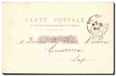 Buste de Guy de Maupassant — statue monumentale dans un parc — éditeur : Guy de Maupassant, Paris — Verso