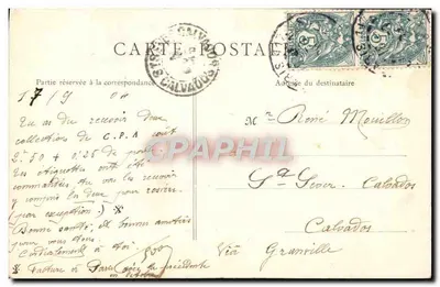 PARYŻ — Statua Aleksandra Dumasza — B.F. Paryż 104 — Rewers