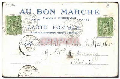 Il Vecchio Parigi — Casa di Théophraste Renaudot — Offerta dai Magazzini del Bon Marché — Verso
