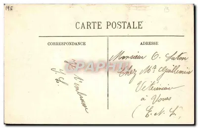 Überschwemmungen in Paris (Januar 1910) — Bahnhof Saint-Lazare und Place de Rome — LL. — Rückseite