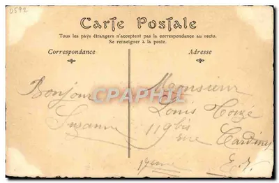 Stary Paryż — Most Królewski i Tuileries — ND Piot, nr 201 — Rewers