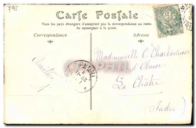 La Petite Fruitière — época Luís XVIII — ND Phot, n° 279 — Verso