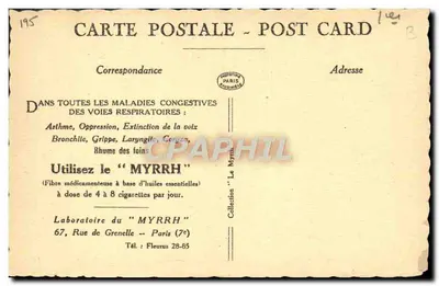 Paryż w XVI wieku — Grand Châtelet i Pont-au-Change — wydawca nieodczytalny — Rewers