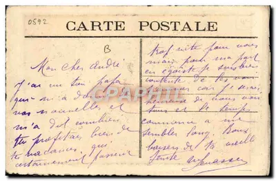 La Cité — widok Paryża z Katedrą Notre-Dame — CH. PINET, SCULP. N°33 — Rewers