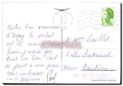Kraj nad Morzem Śródziemnym — Eze Village, Nice, La Turbie, Cannes, Monaco, Menton — Litografia SEVEN S.r.l. Verona Italia — Rewers