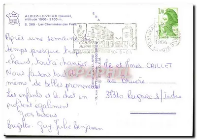Albiez-le-Vieux — Los Chimeneas de las Hadas — Ediciones Cellaard — Reverso