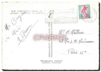 Wachmannschaftshütte - Camargue — Éditions S.E.P.T. Gerbella — Rückseite
