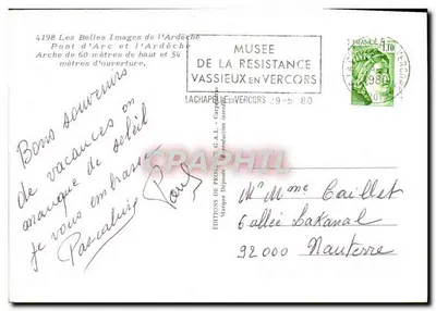 Brug van Arc en het Ardèche — Boog van 60 meter hoog en 54 meter breed — Edities van Provence G.A.L. — Achterkant