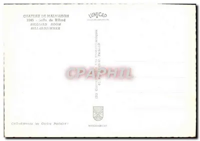 Castelo de Malmaison — Sala de Bilhar — Lumicap — Verso
