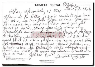 Tancerzy flamenco — Hiszpania — Wydawca El Relicario, n° 1.064 — Rewers