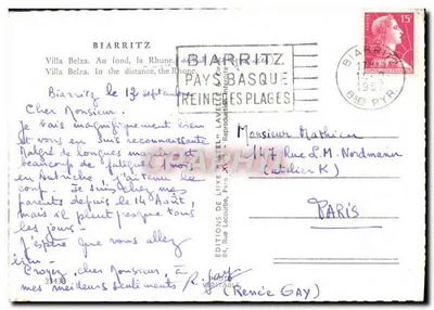 Villa Belza — Biarritz, Pyrénées-Atlantiques — Estel — Verso