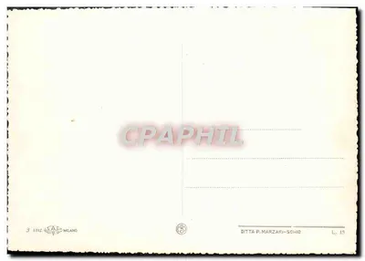 Brescia — Panorama — lotnicza widok miasta i zamku na wzgórzu — wydawca Ditta P. Marzari-Sohio — Rewers