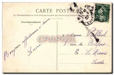 Ângulo das ruas Duret e Pergolese — Paris — editor R. Ducouli — Verso