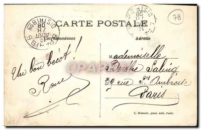 MANTES-la-VILLE — O Castelo de Villiers — G.M. n°742 — Verso