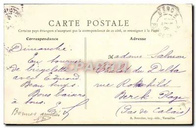 Pontoise — Panorama, widok z Jardins Public — A. Bourdier, wydawca, Versailles, nr 36 — Rewers