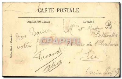 Versalles — El Petit Trianon — El Boudoir — LL. — Edición Manian, Versalles — n° 294 — Reverso