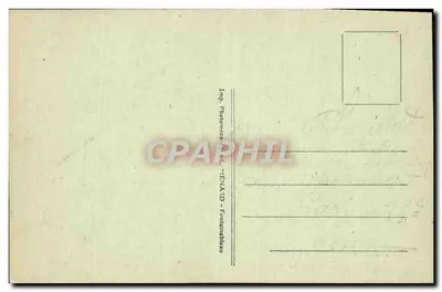 Paleis van Fontainebleau — De Fontein van het Tuin van Diana — Artistieke Collectie L. M. n°21 — Achterkant