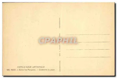 Nice — Między pergolami — Strój krajobrazowy — Artystyczna Côte-d'Azur, nr 198 — Rewers
