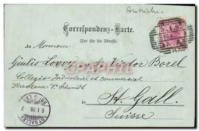 Uhrthurm am Schlossberg — tour d'horloge sur le Schlossberg à Graz — éditeur Carl Otto Hayd, München, No. 865 — Verso