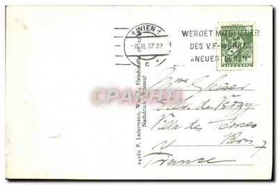 Casa da Leis Federais, Prefeitura — Viena I, Ring — editor desconhecido, n° 24260 — Verso