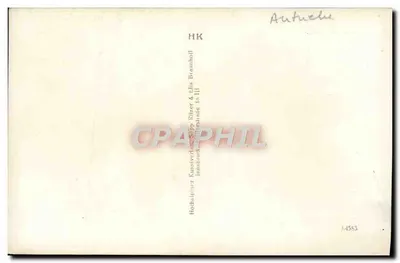 Multerns — widok kościoła z wieżą — fotografia datowana 1950 — Rewers