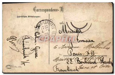 Innsbruck — Maria Theresienstrasse — wydawca SAREISS & LAFITTE, nr 115 — Rewers