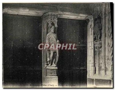 Aubigny-Ville (Cher) — Portal da Igreja — A. Aucenfans, editor Bourges
