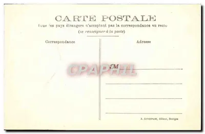 Aubigny-Ville (Cher) — Portal da Igreja — A. Aucenfans, editor Bourges — Verso