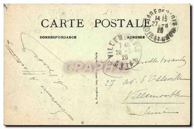 Blois — Zamek — Façada Louisa XII — A.P. — Rewers