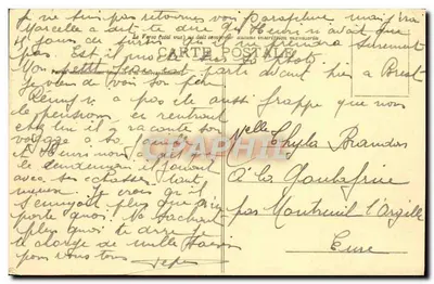 Aquadukcja Maintenon — ruiny aquaduku zaczątego przez Ludwika XIV — wydawca (E.-et-L.) n° 598 — Rewers