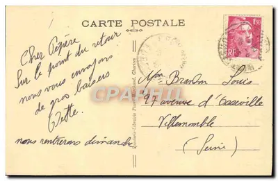 Chartres. Dom Rybaka — Wydawca: Książnica Pierre Marchand — Rewers