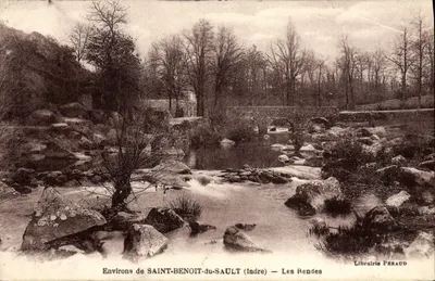 Environs de SAINT-BENOIT-du-SAULT (Indre) — Les Rendes — Livraria PERAUD