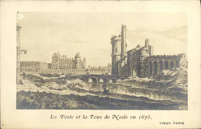 A Porta e a Torre de Nesle em 1675 — Vieux Paris, n° 358