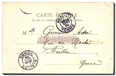 Avallon — Park Chaumes — B. F., Paris — Rewers