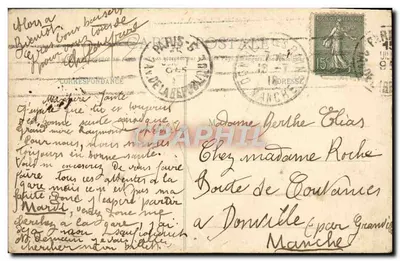 Paryż - Pałac Bourbon (Izba Deputowanych) — A. Taride, Paryż — Rewers