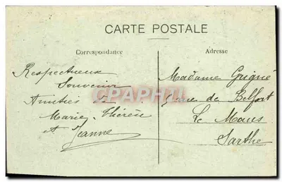 Kościół Trójcy Świętej i Ogólny widok ku Montmartre — Paryż — C. M., nr 232 — Rewers