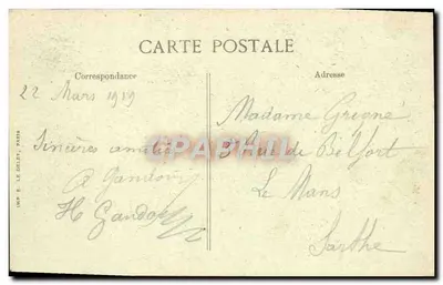 PARIS — Avenida da Ópera — Editor E. (D) n° 4050 — Verso