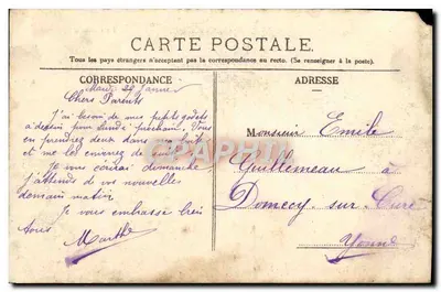 Joigny — La Caisse d'Épargne — H. Hamelin - Joigny — Rückseite