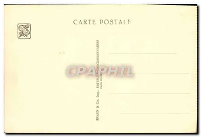 Stara pocztówka Międzynarodowa Wystawa Kolonialna — Paryż 1931 — Widok Pałacu Algierii z Pałacu Oficjalnego Tunezji — Charles Montaland, Arch. — Rewers