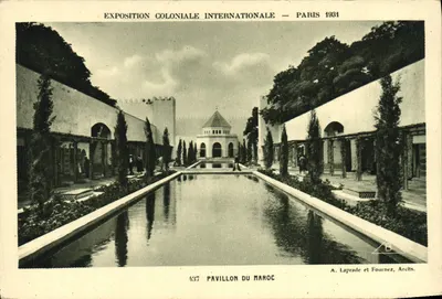 Pavillon Maroka — Międzynarodowa Wystawa Kolonialna — Paryż 1931 — A. Laprade et Fournéz, Archts.