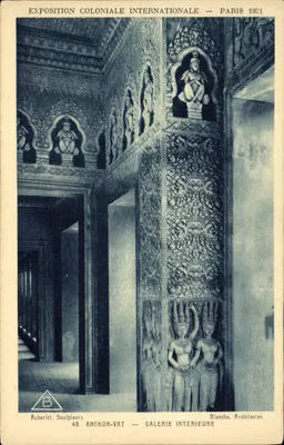 Angkor-Vat — Galeria interna — Exposição Colonial Internacional — Paris 1931