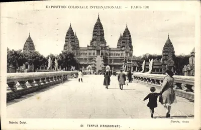 Kaplica Angkor-Vat — Międzynarodowa Wystawa Kolonialna — Paryż 1931 — Auberlet, Rzeźbiarz — 21