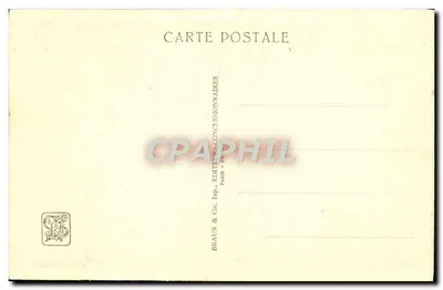 Tempel von Angkor Wat — Seitenstiege — Internationale Kolonialausstellung — Paris 1931 — Rückseite
